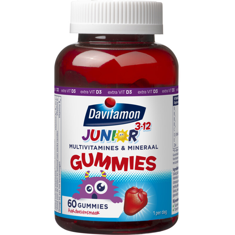 Davitamon Junior gummies aardbeiensmaak