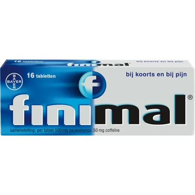 Finimal Bij koorts en bij pijn tabletten