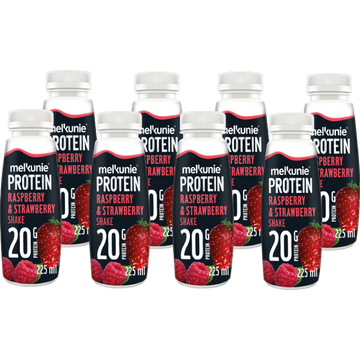 Melkunie Protein Raspberry & Strawberry Shake 8 x 225 ml