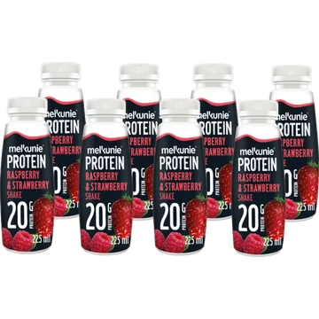 Melkunie Protein Raspberry & Strawberry Shake 8 x 225 ml