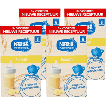 Nestlé PyjamaPapje® Banaan 6+ maanden baby pap 4 x 3 x 250 ml