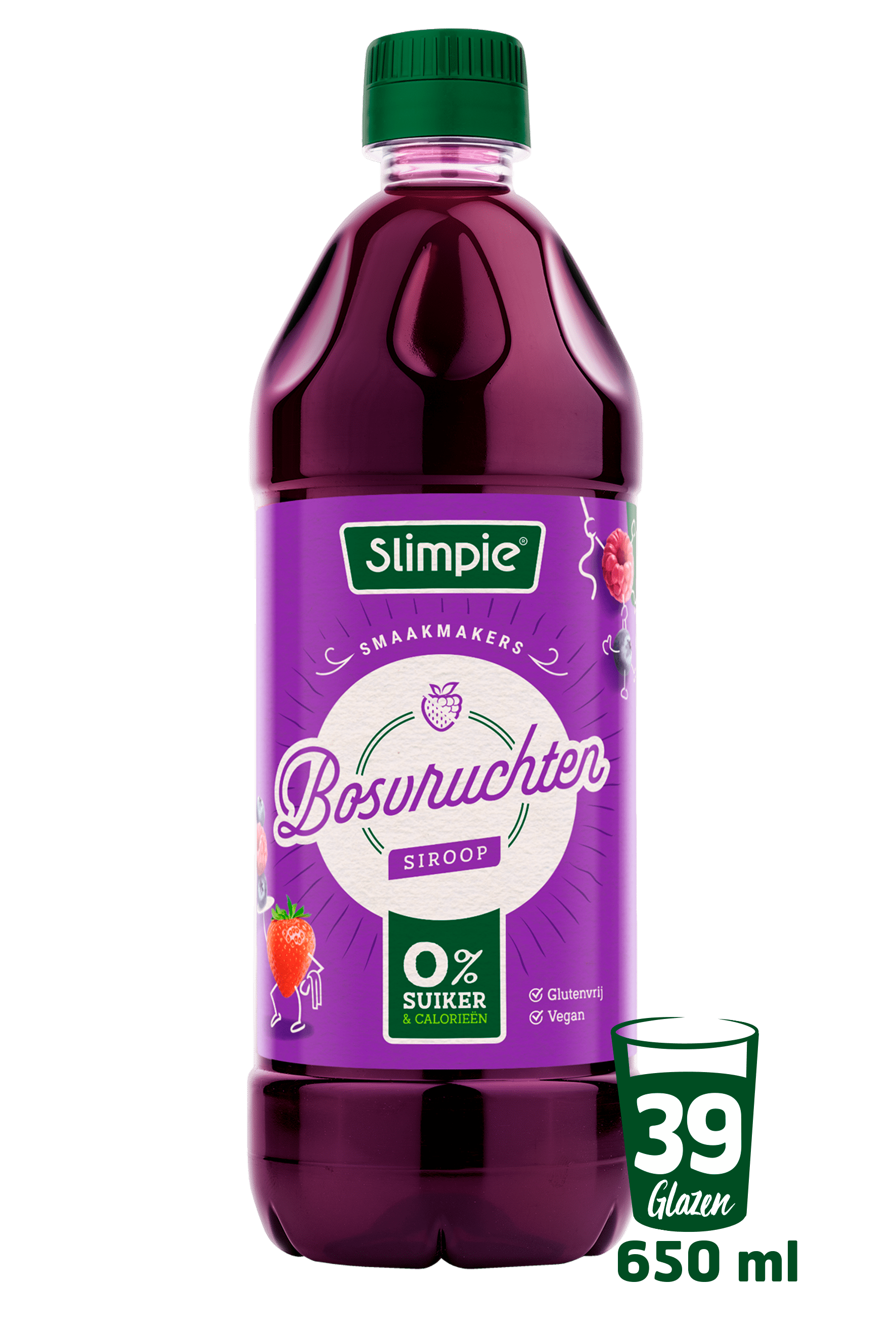 Slimpie Bosvruchten Siroop 650 ml