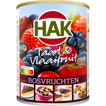 Hak Taart & Vlaaifruit Bosvruchten 430 g