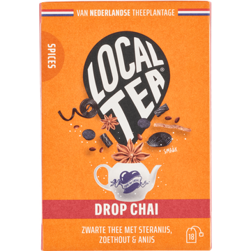 Localtea Drop Chai Zwarte Thee met Steranijs, Zoethout & Anijs 18 x 1,5 g