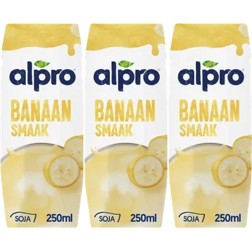 Alpro Sojadrink Banaan Houdbaar 3 x 250 ml