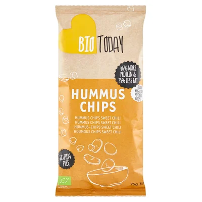 BioToday Hummus Chips Sweet Chili 75 g