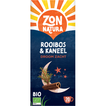 Zonnatura Bio Rooibos & Kaneel Droom Zacht 20 Stuks 36 g