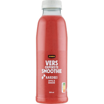 Jumbo Vers Geperste Smoothie Aardbei Appel & Banaan 500 ml