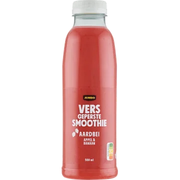 Jumbo Vers Geperste Smoothie Aardbei Appel & Banaan 500 ml