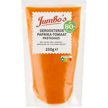 Jumbo's Pastasaus Geroosterde Paprika-Tomaat 250 g