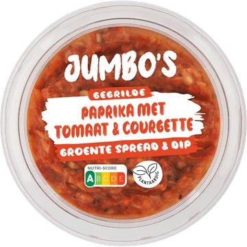 Jumbo's Kruidige Paprika Ui & Tomaat Groente Spread & Dip 150 g