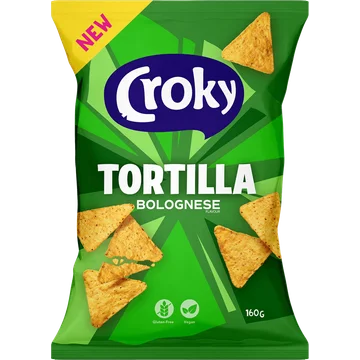 Croky Tortilla Bolognese Flavour 160 g