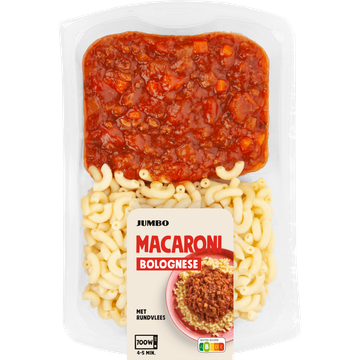 Jumbo Macaroni Bolognese met Rundvlees 450 g
