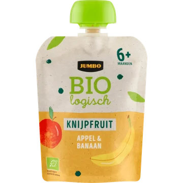Jumbo Biologisch Knijpfruit Appel & Banaan 6+ Maanden 90 g