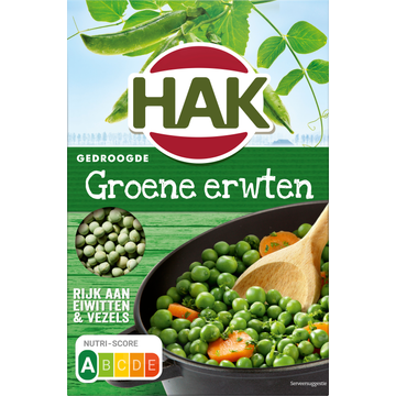 Hak Gedroogde Groene Erwten 500 g