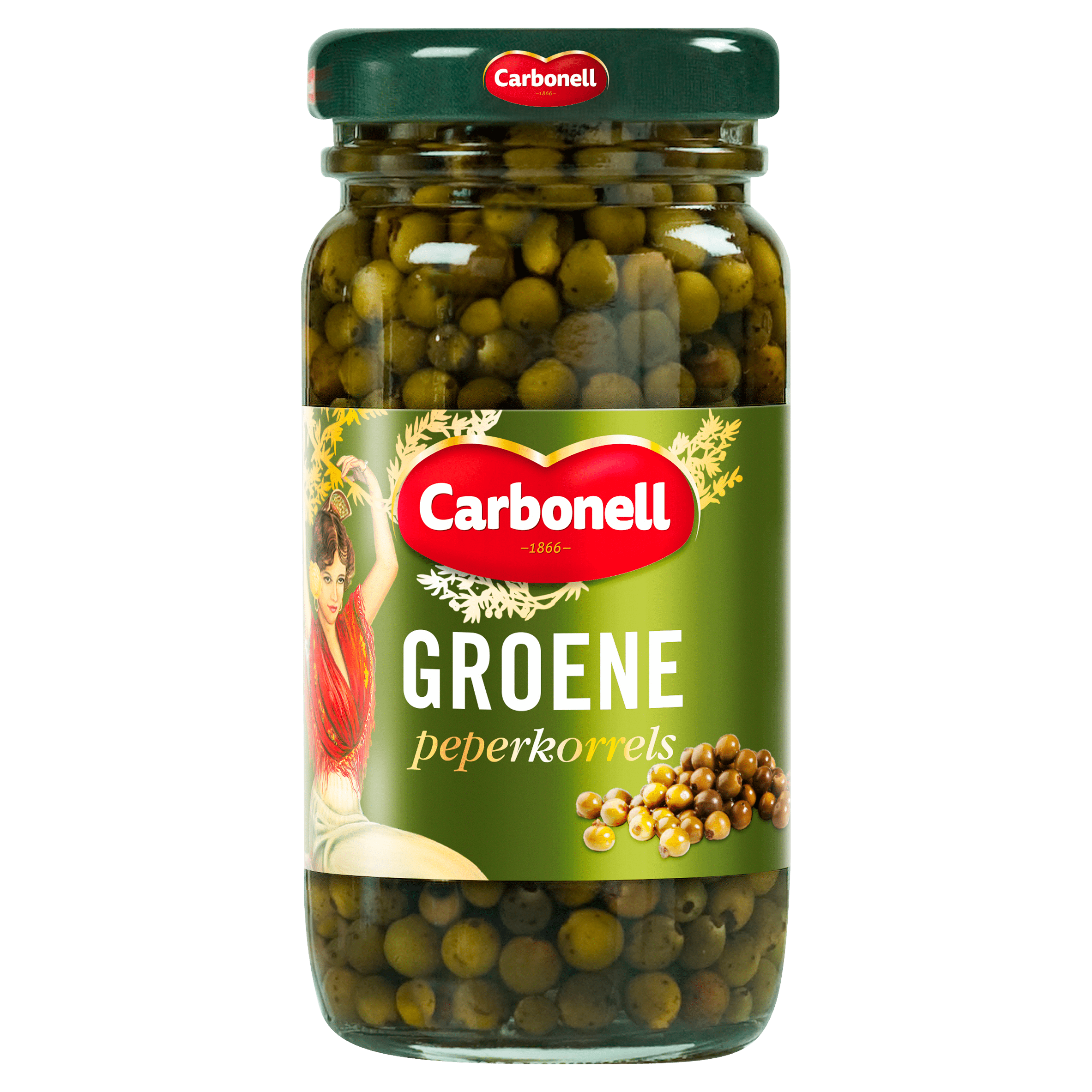 Carbonell groene peperkorrels