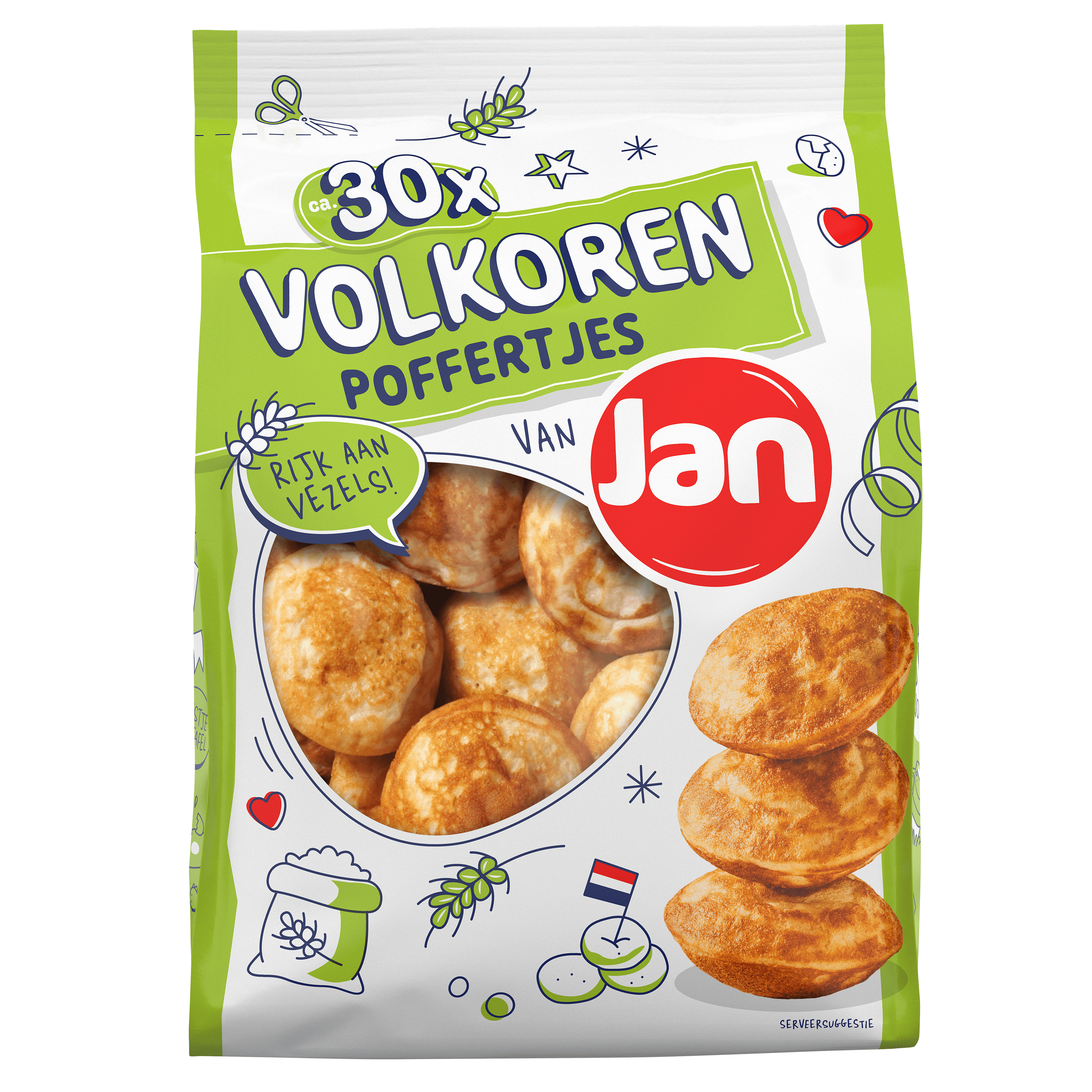 Jan Volkoren Poffertjes ca. 30 Stuks 250 g