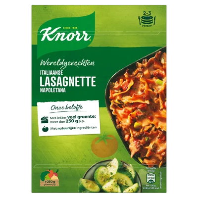 Knorr Wereldgerechten Lasagnette Napoletana Italiaanse 240 g