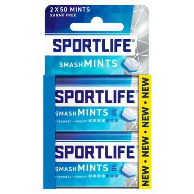 Sportlife Smashmints Suikervrij 2 x 35 g