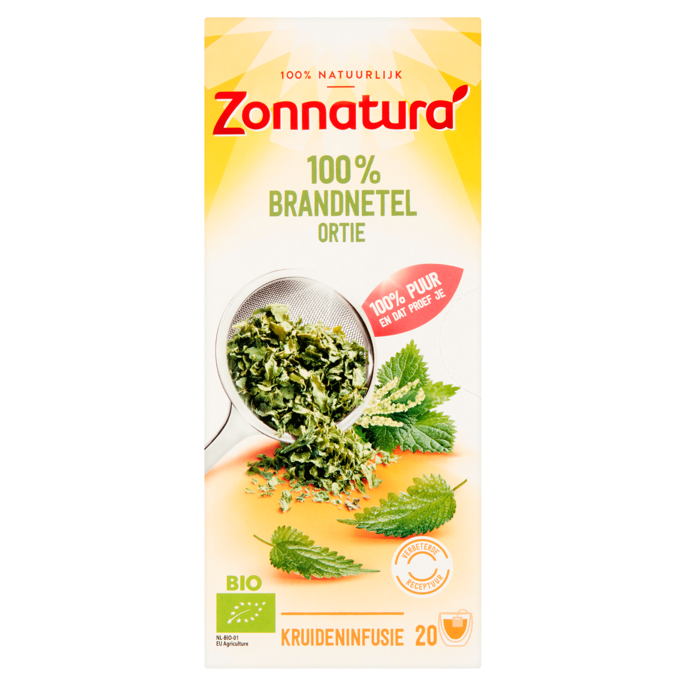 Zonnatura Bio 100% Brandnetel 20 Zakjes 28 g