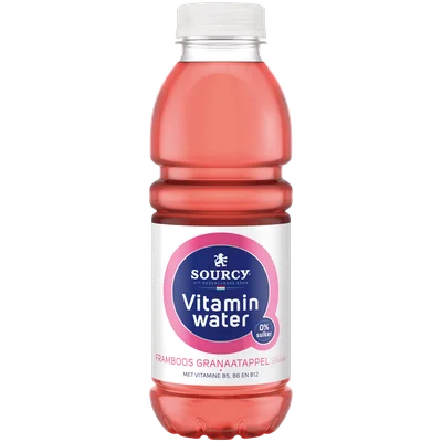 Sourcy Vitaminwater Framboos-Granaatappel 500ML