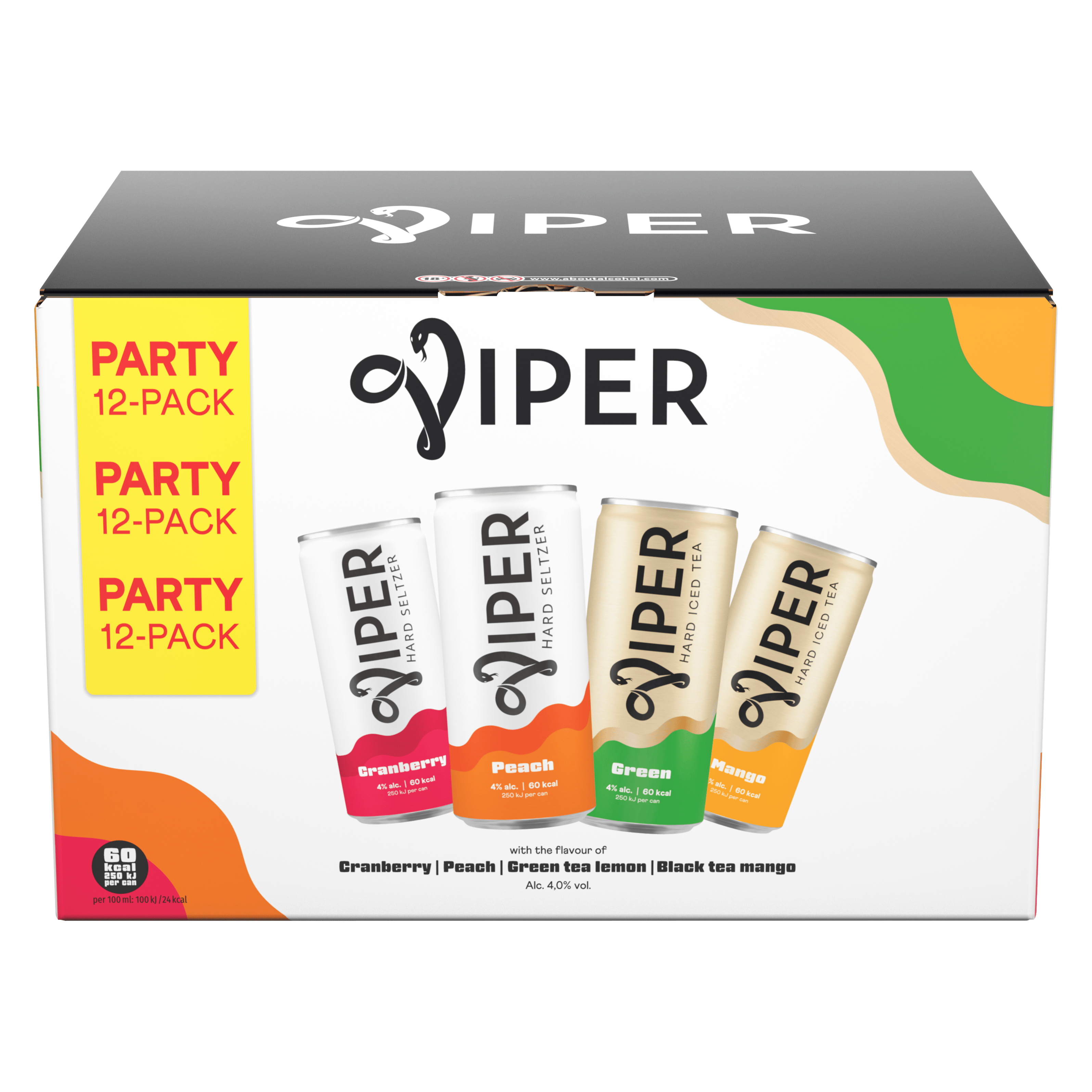 Viper Hard Seltzer Peach 250ML