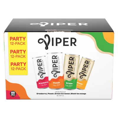 Viper Hard Seltzer Peach 250ML