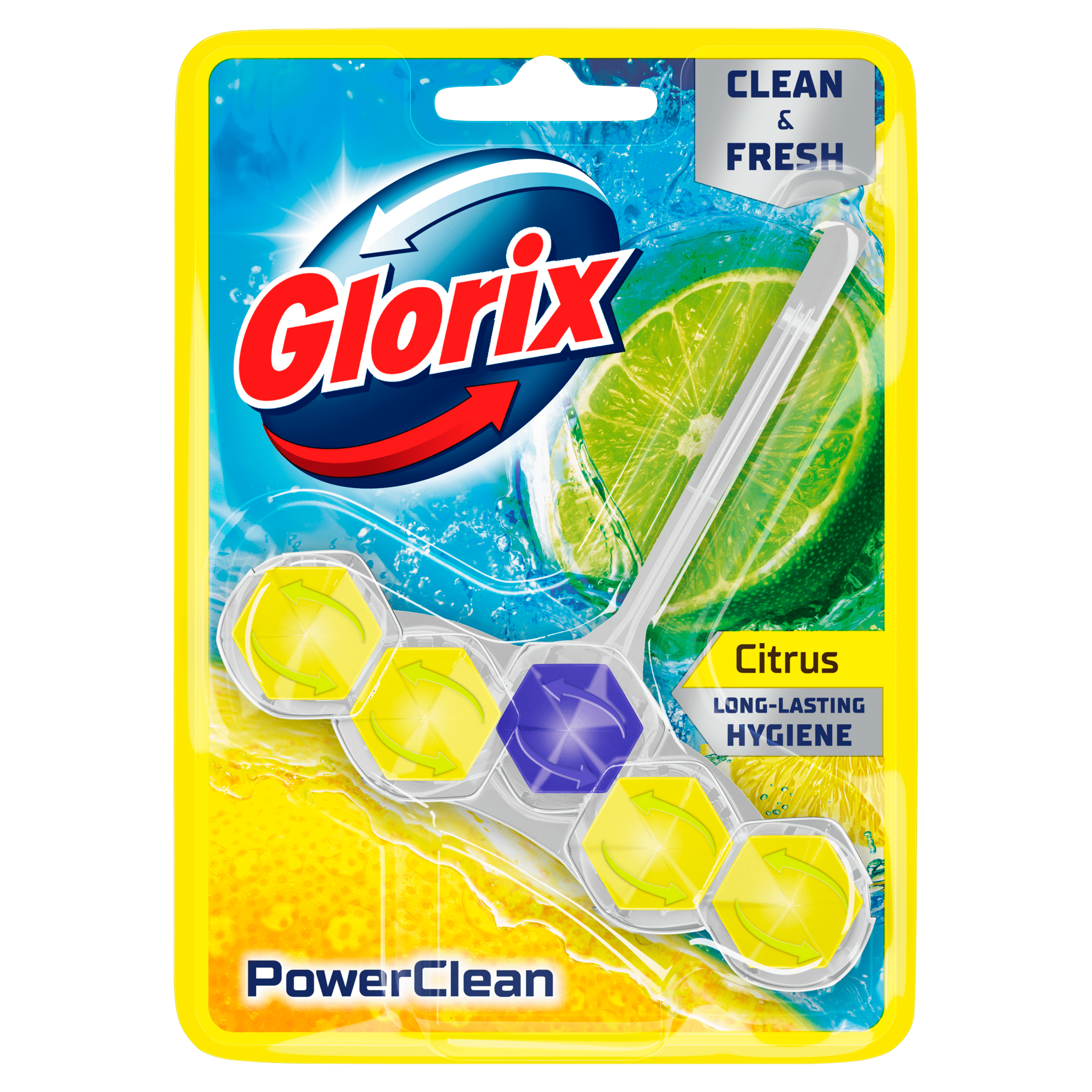 Glorix Power Clean Toiletblok Ocean 1 stuk