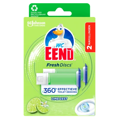 WC Eend Fresh Discs Lime Zest 2 x 36 ml