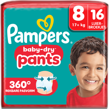 Pampers Baby-Dry Pants Maat 8, 16 Luierbroekjes
