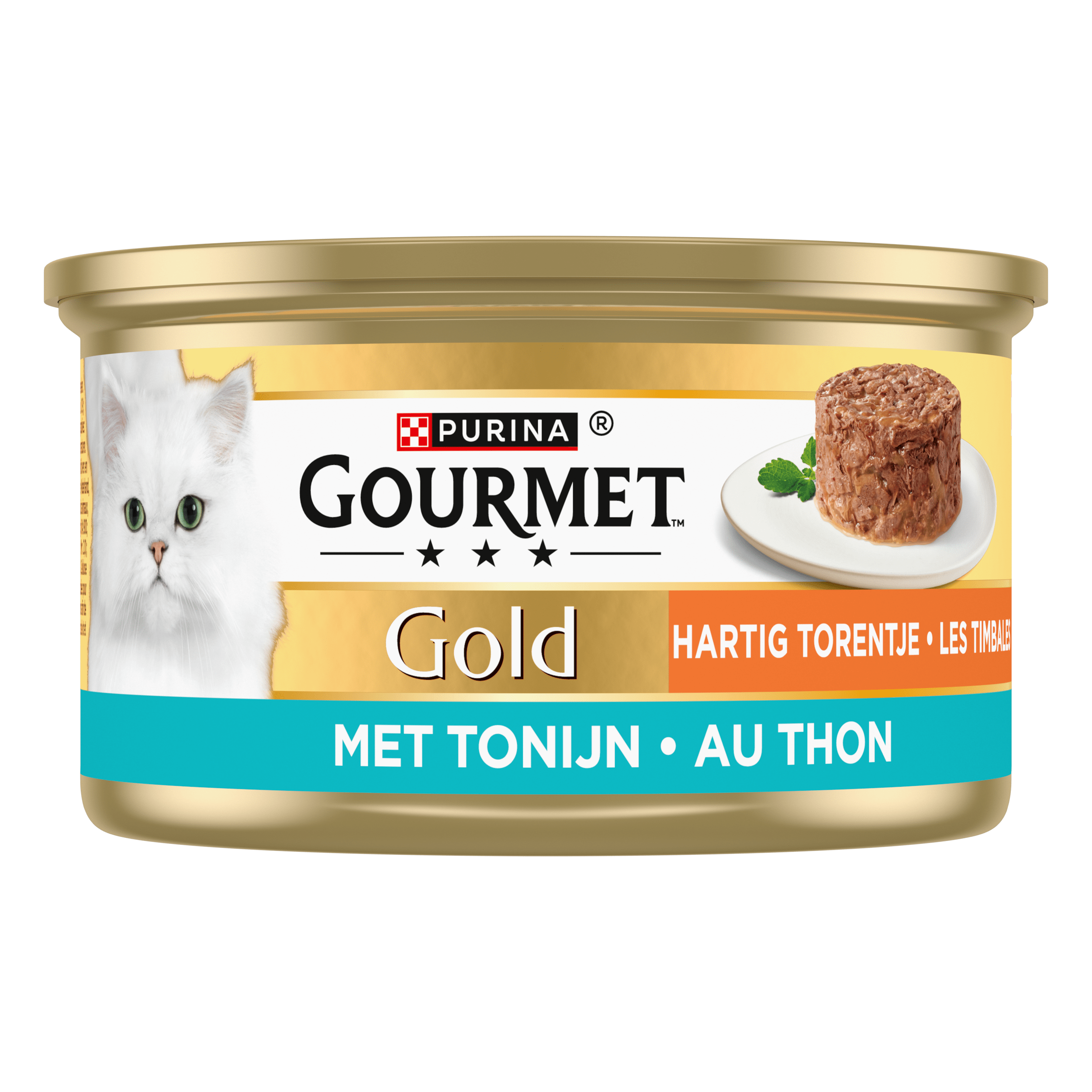 Gourmet Gold Hartig Torentje Kattenvoer nat met Tonijn