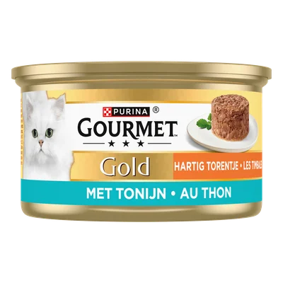 Gourmet Gold Hartig Torentje Kattenvoer nat met Tonijn
