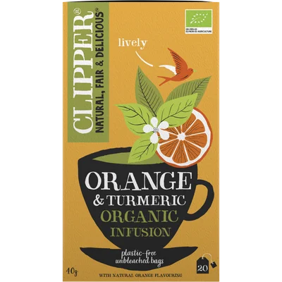 Clipper Orange & Turmeric Organic Infusion 20 Zakjes 40 g
