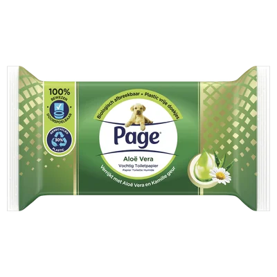 Page Vochtig Toiletpapier Aloë Vera