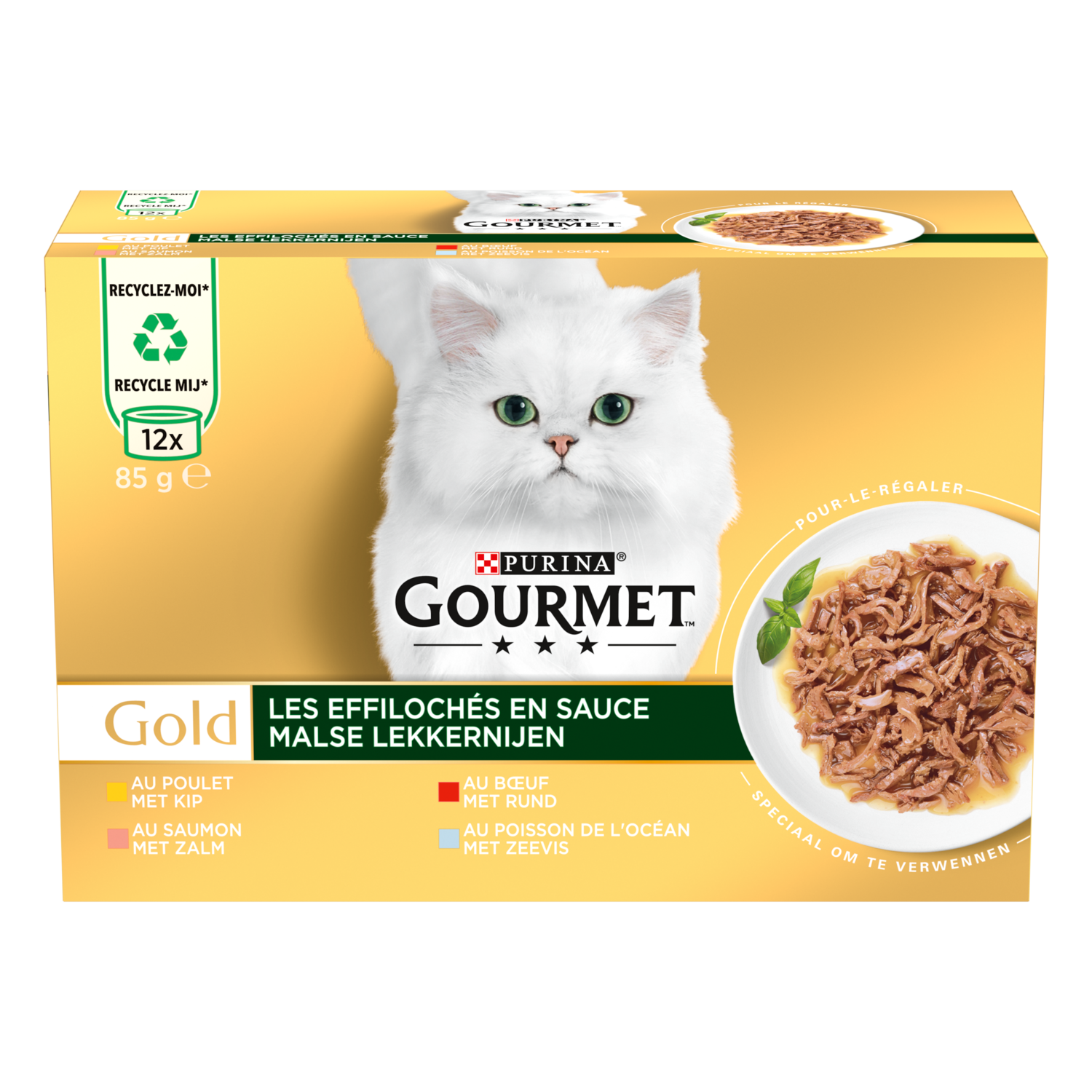 Gourmet Gold Malse Lekkernijen Kattenvoer nat met Zeevis
