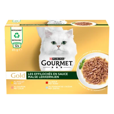 Gourmet Gold Malse Lekkernijen Kattenvoer nat met Zeevis