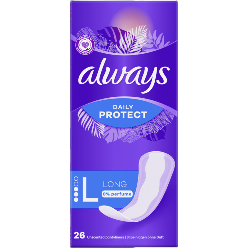 Always Daily Protect Long 0% parfum Inlegkruisjes