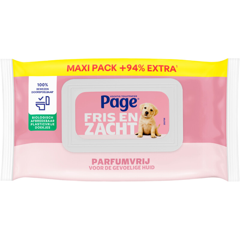 Page Sensitive vochtig toiletpapier