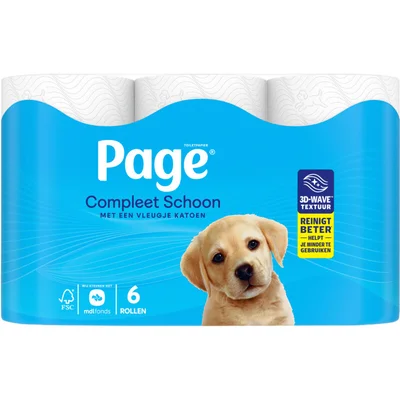 Page Compleet Schoon Toiletpapier 6-rollen