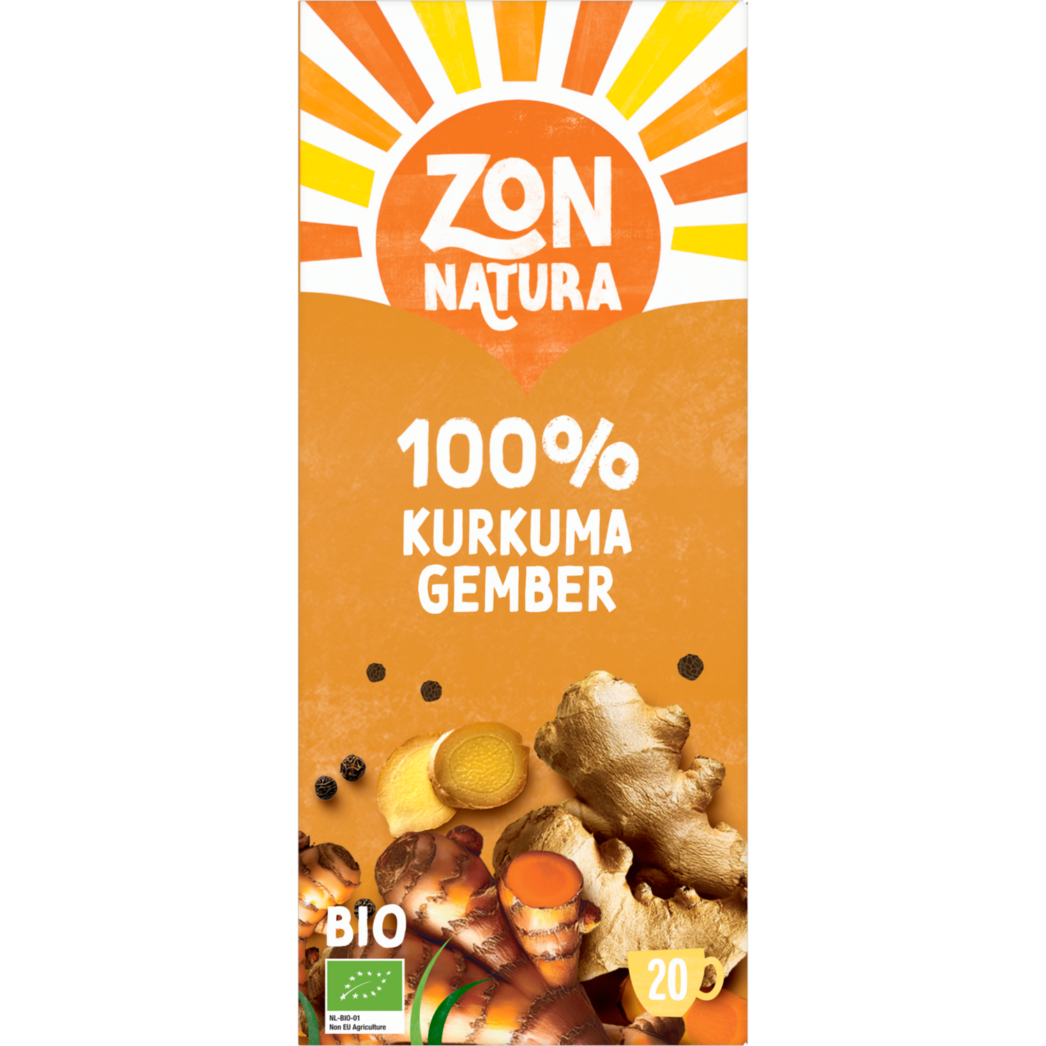 Zonnatura Biologische Thee - 100% Kurkuma Gember