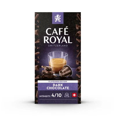 Café Royal Dark Chocolate Flavoured Coffee 10 Capsules 50 g