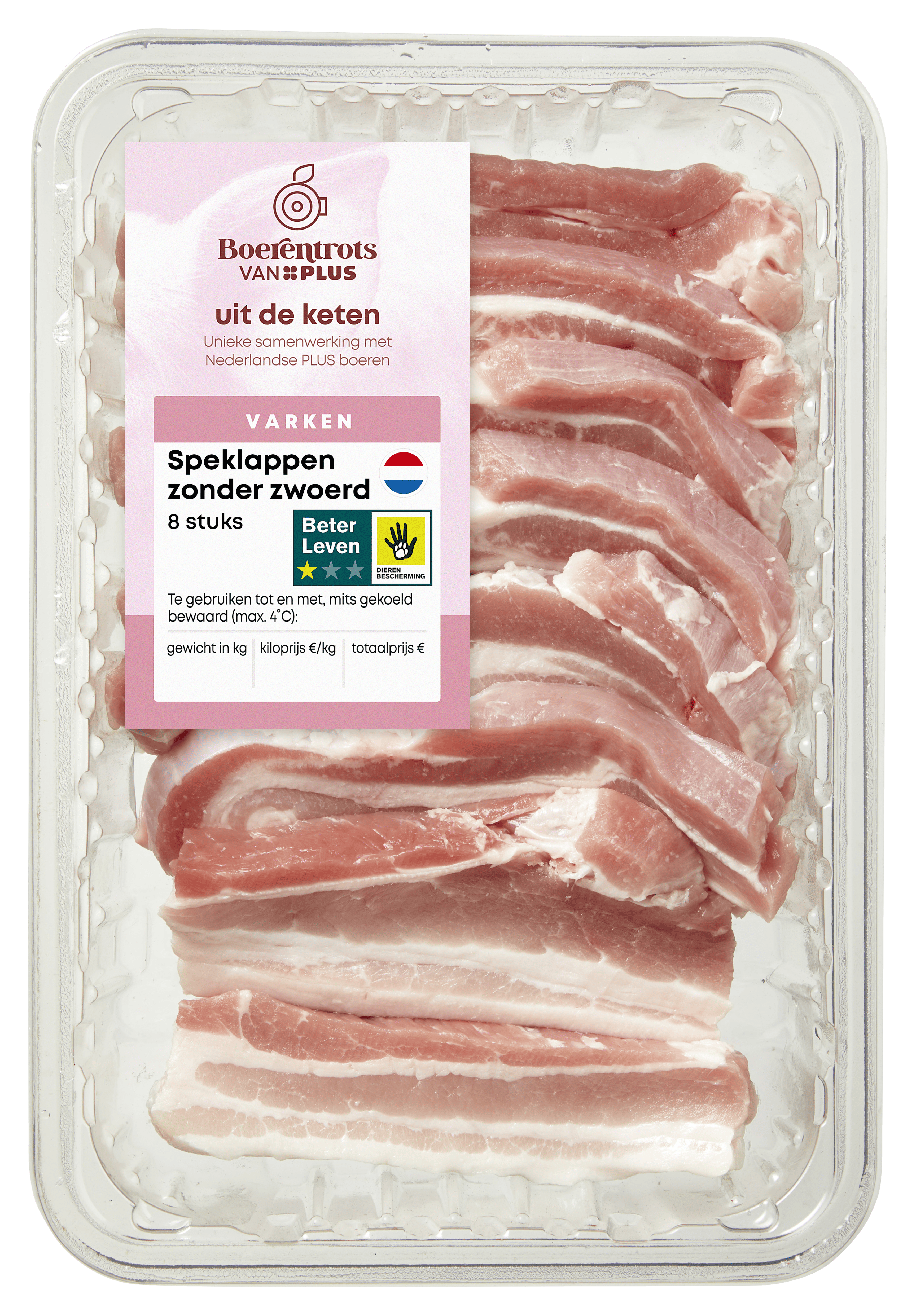 PLUS Speklappen zonder zwoerd kilo