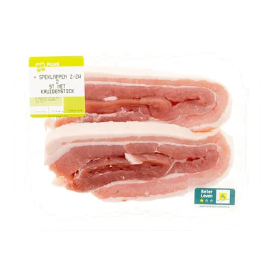 PLUS Speklappen zonder zwoerd 2 stuks 300 gram