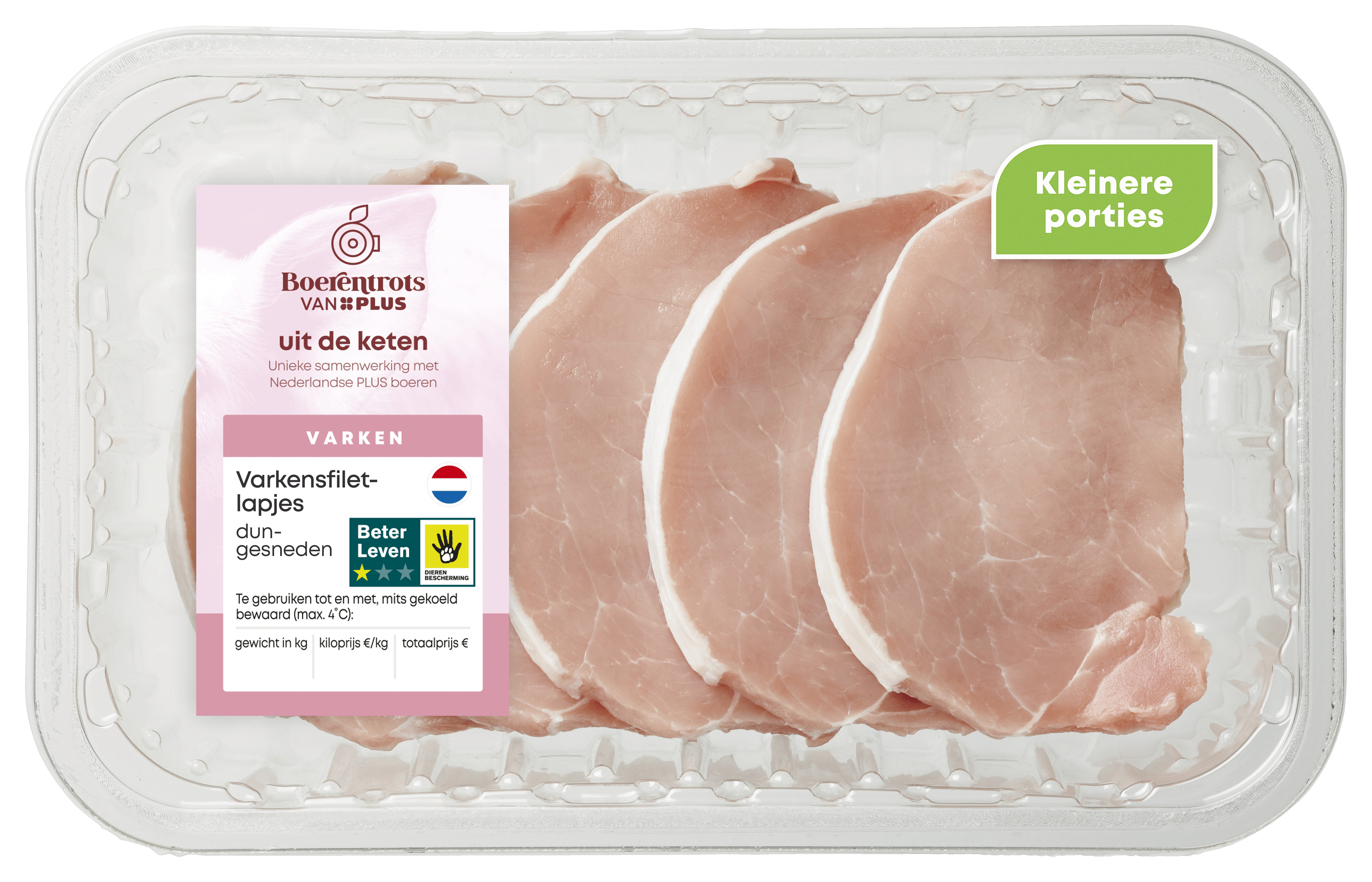 PLUS Boerentrots Varkens poulet 300 gram