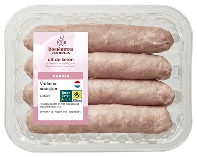 PLUS Boerentrots Varkens poulet 400 gram