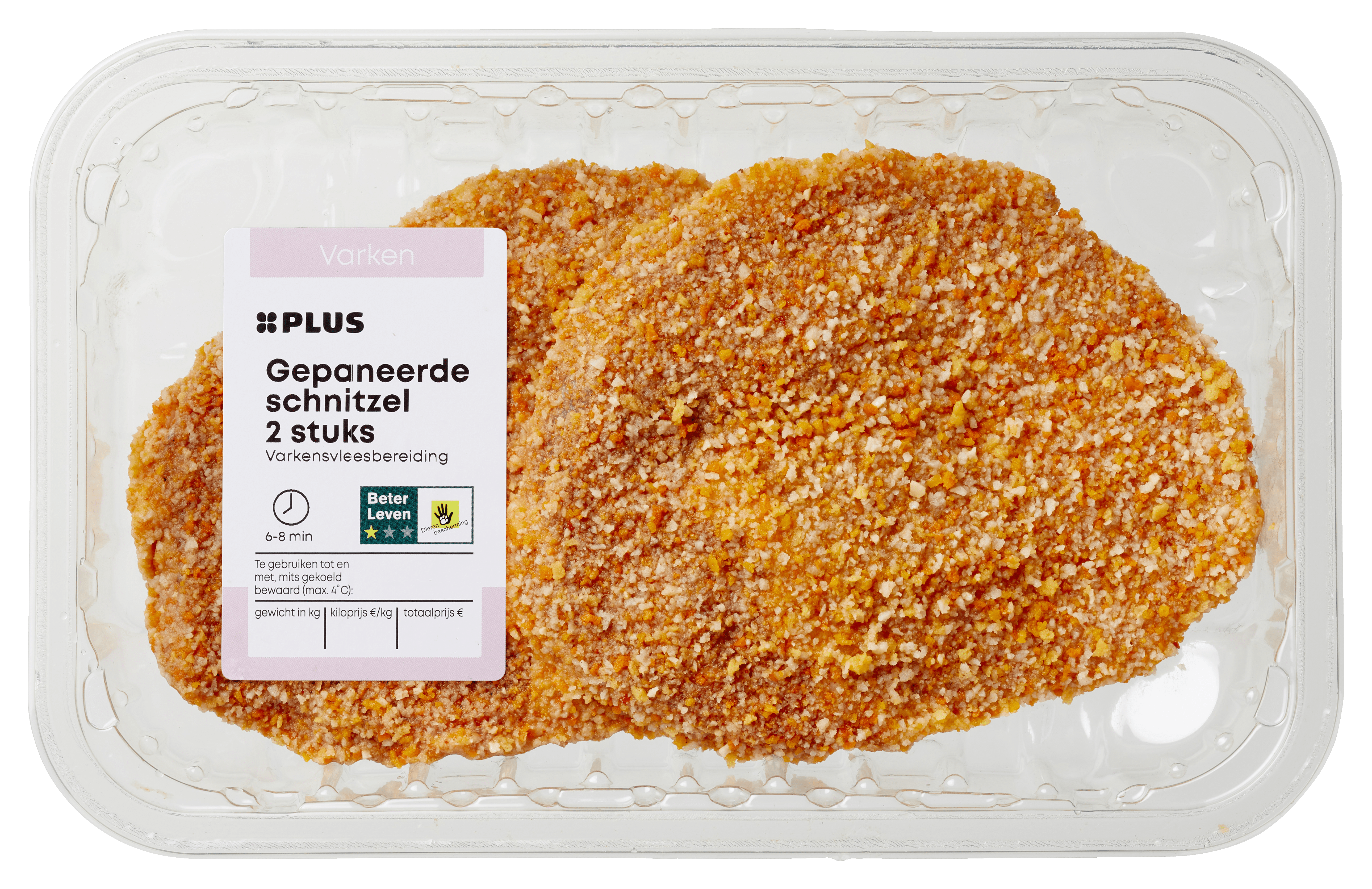 PLUS Gepaneerde schnitzel kilo