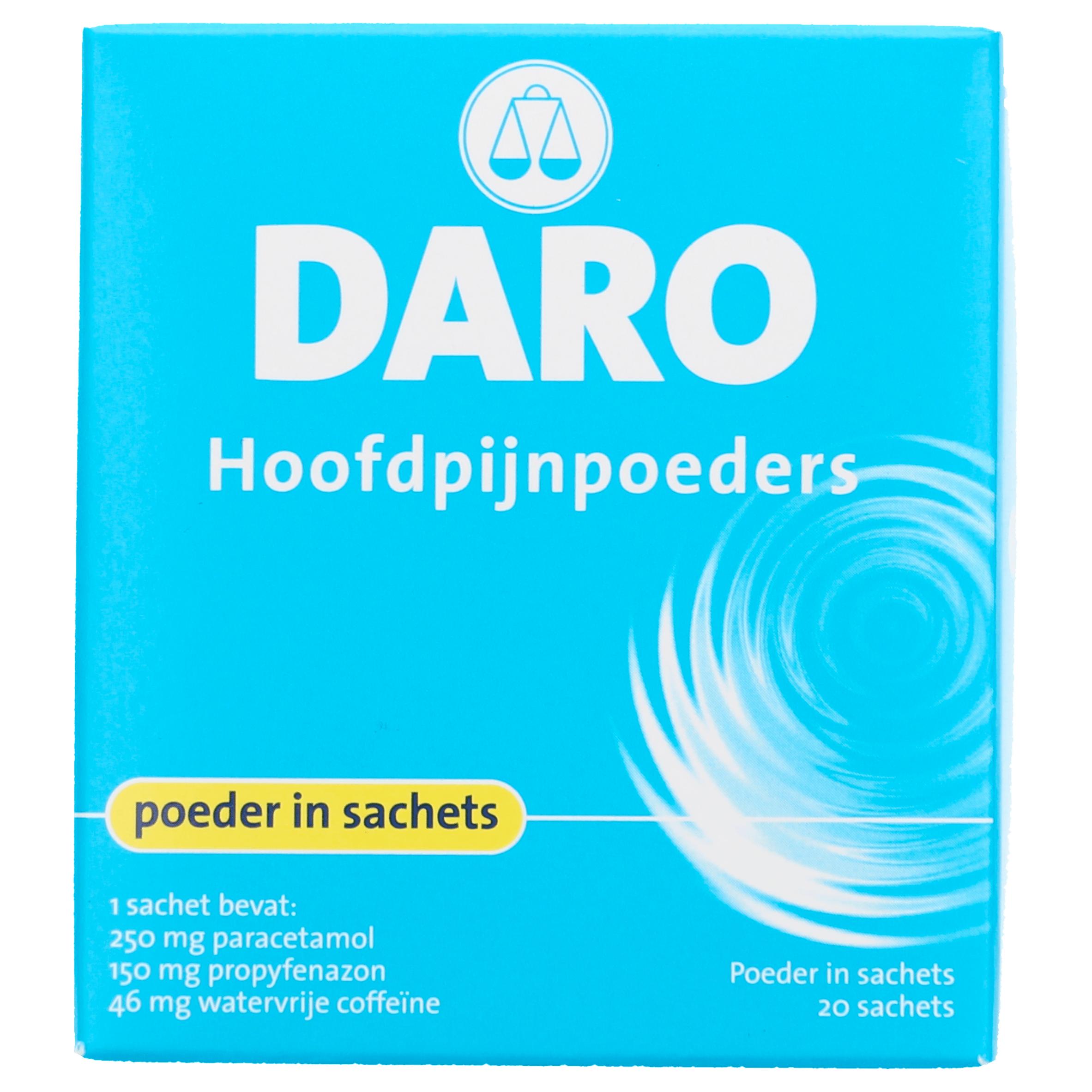 Daro Hoofdpijnpoeder extra Stuk 20 st