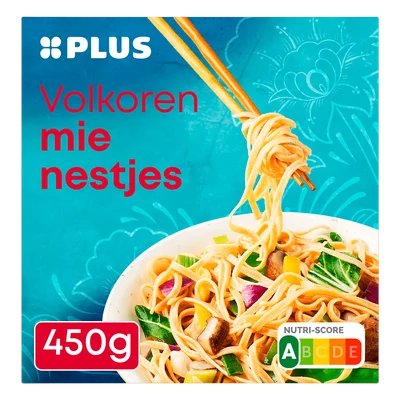 PLUS Nestjes mie volkoren Doos 450 g