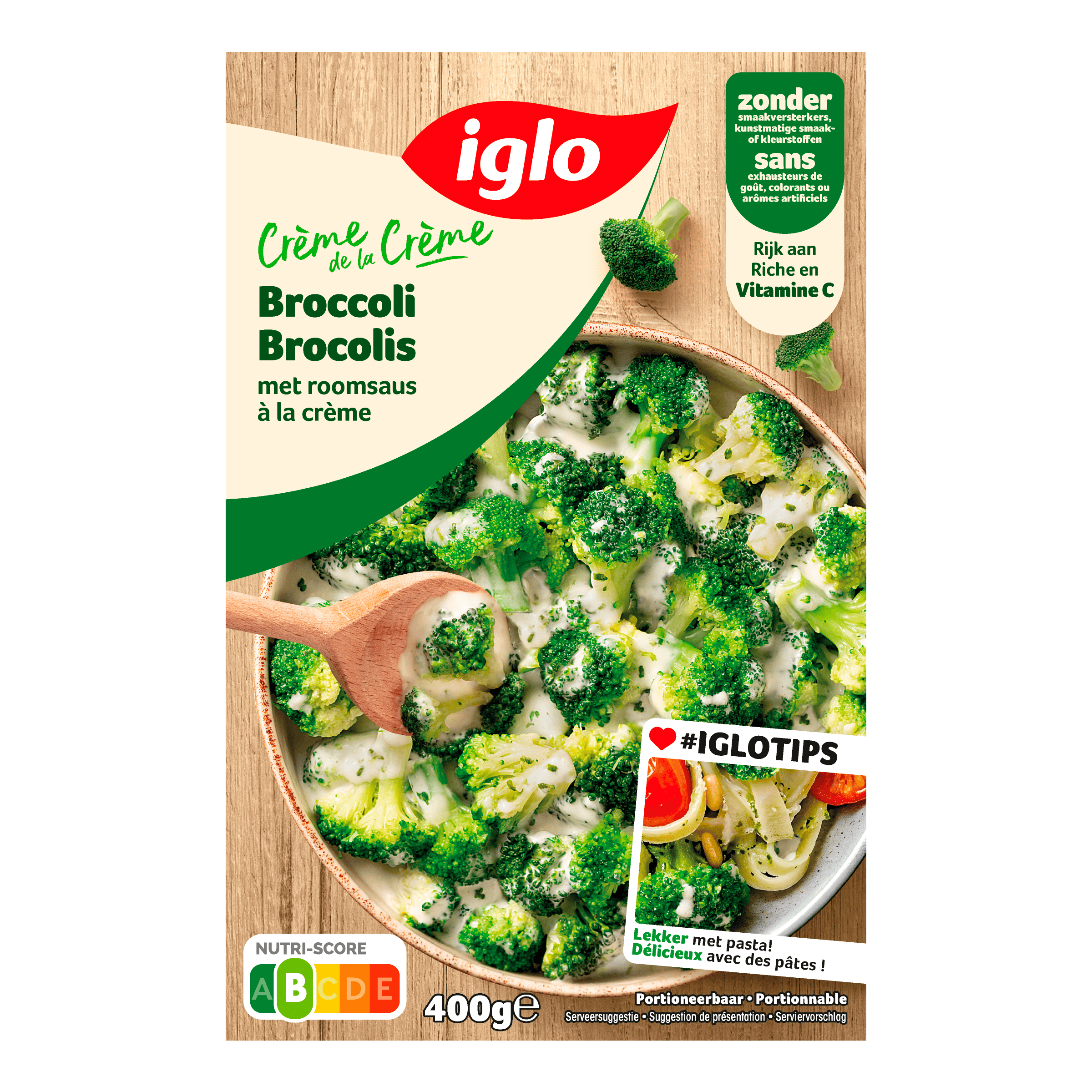 Iglo Crème de la crème Broccoliroosjes Doos 400 g