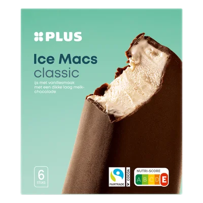 PLUS Icemacs classics Fairtrade Doos 444 g